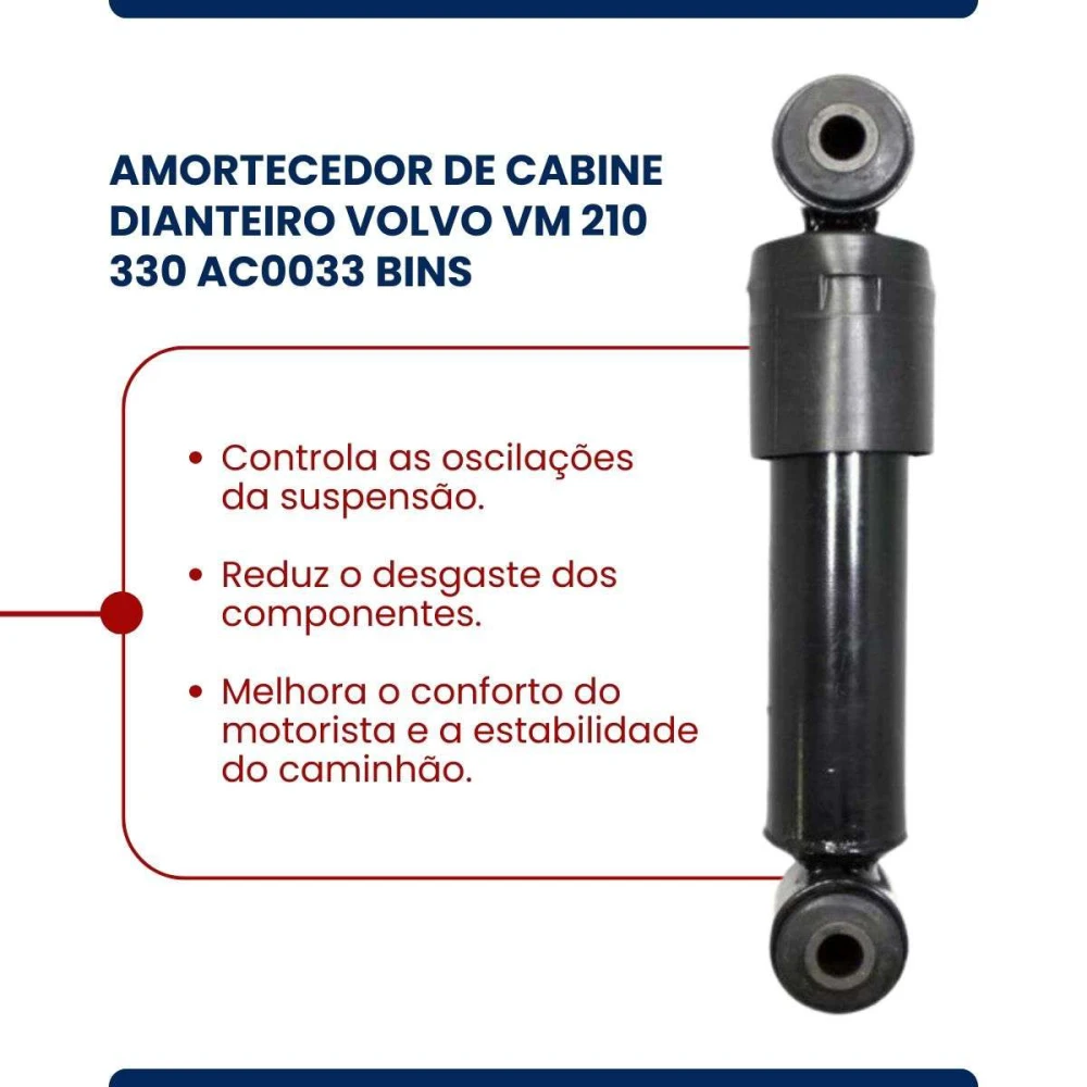 Amortecedor de Cabine Lateral Mercedes Benz Axor AC0039 Bins